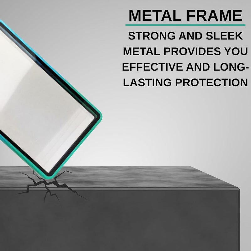RedCap Magnetic Aluminum Graded PSA Slab Guard UV Resistant Glass 35PT Premium Protector Display Case For Standard PSA CGC Graded Sport Trading Cards - Aqua Storm - Image 3